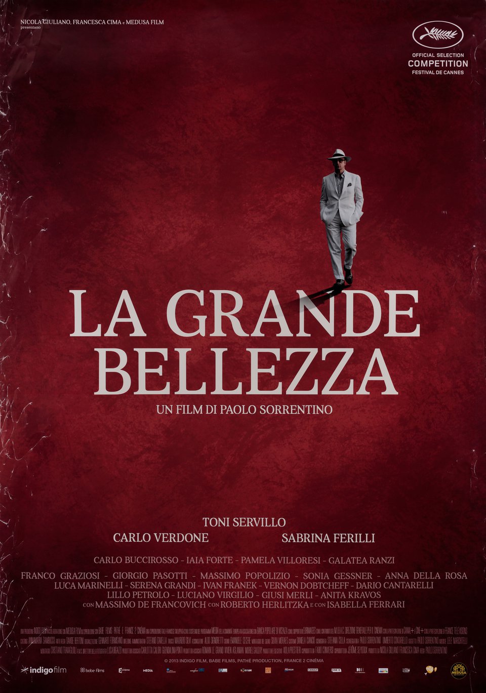The Great Beauty Original 2013 Italian Foglio Movie Poster