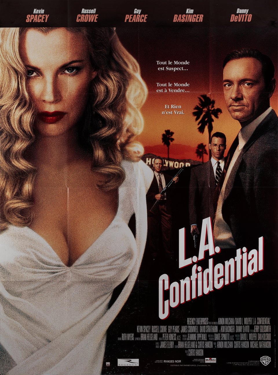 L.A. Confidential Original 1997 French Grande Movie Poster