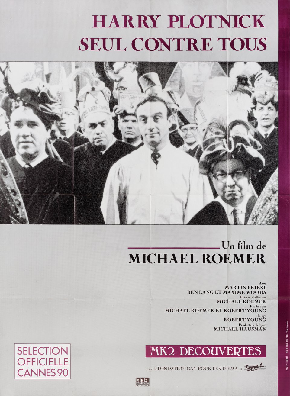 The Plot Against Harry Original 1989 French Grande Movie Poster