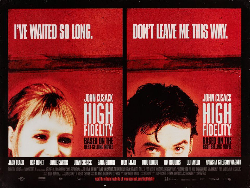 High Fidelity Original 2000 British Quad Movie Poster