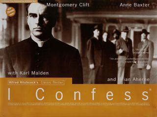 I Confess Original R1990s British Quad Movie Poster