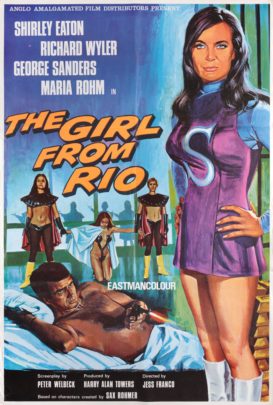 Rio 70 Original 1969 British One Sheet Movie Poster