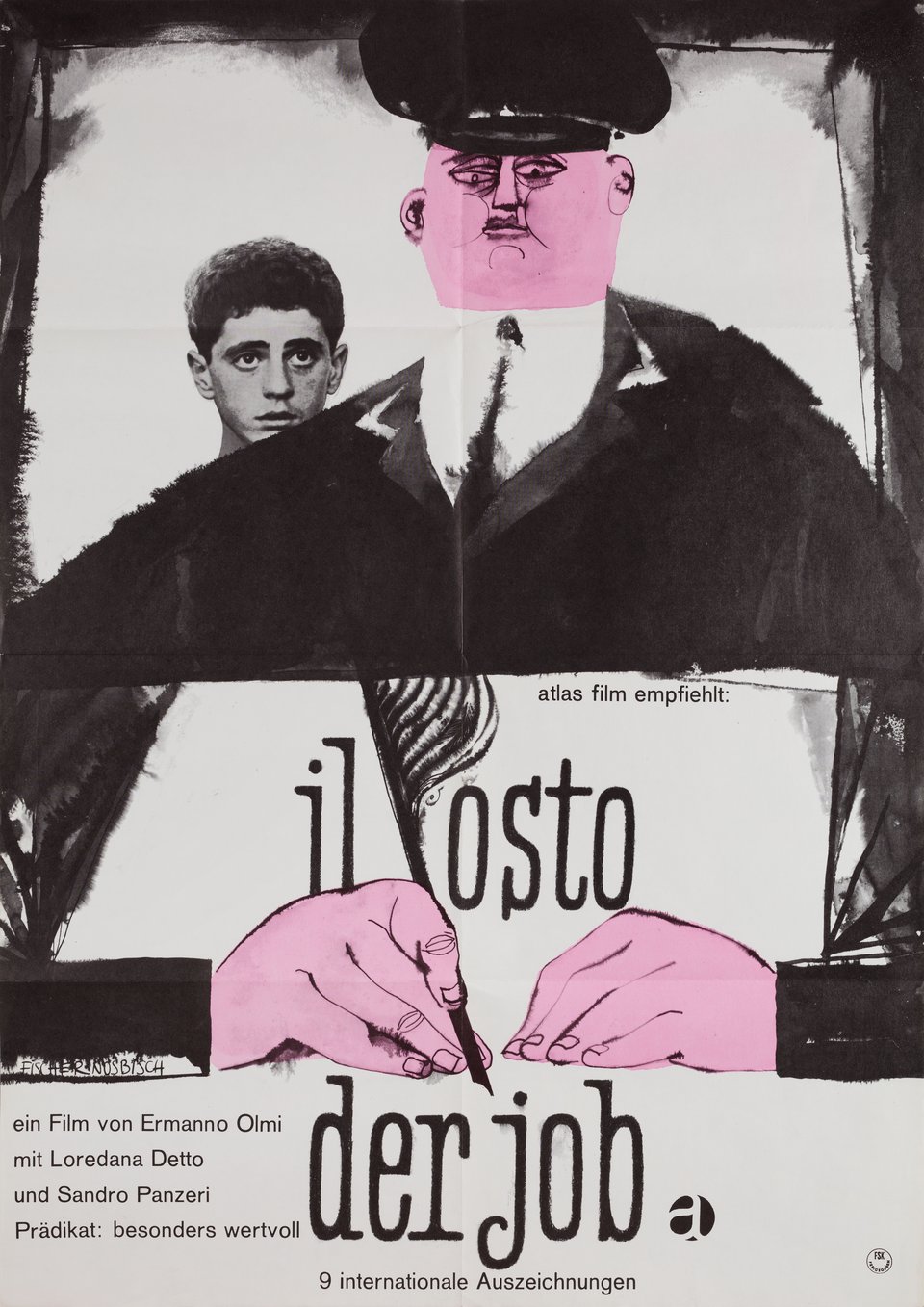 Il Posto Original 1961 German A1 Movie Poster