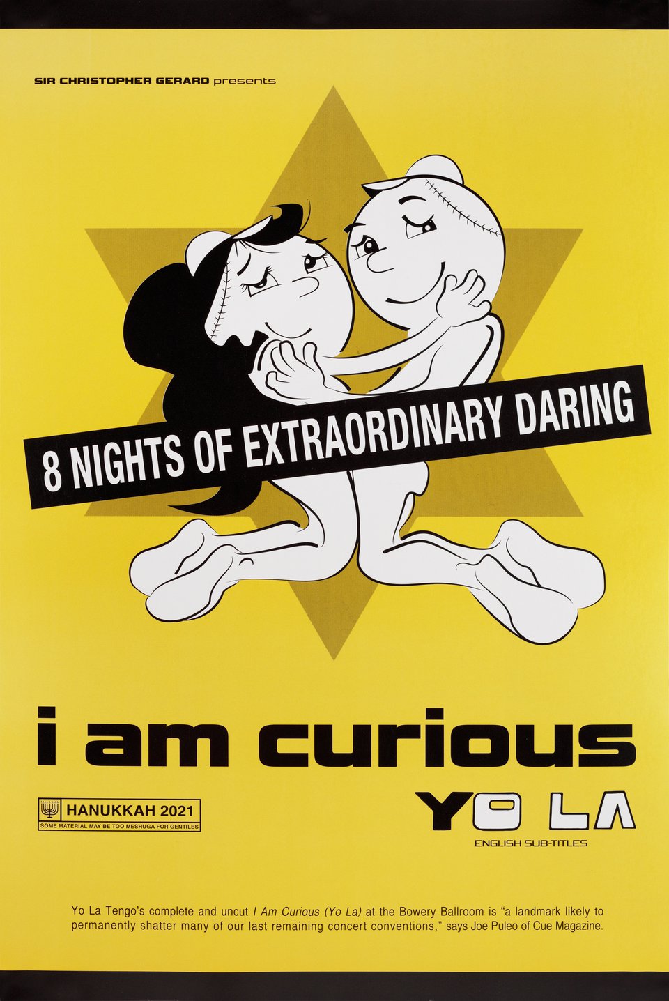 Yo La Tengo: I Am Curious (Yo La) Original 2021 U.S. Window Card Poster