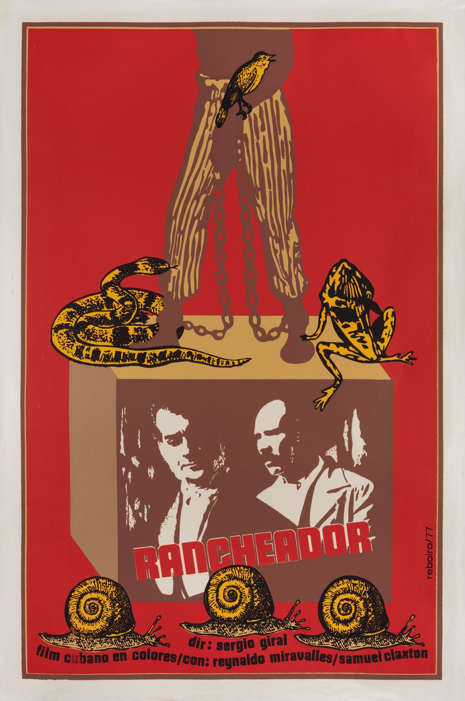 The Slave Hunter Original 1977 Cuban Movie Poster