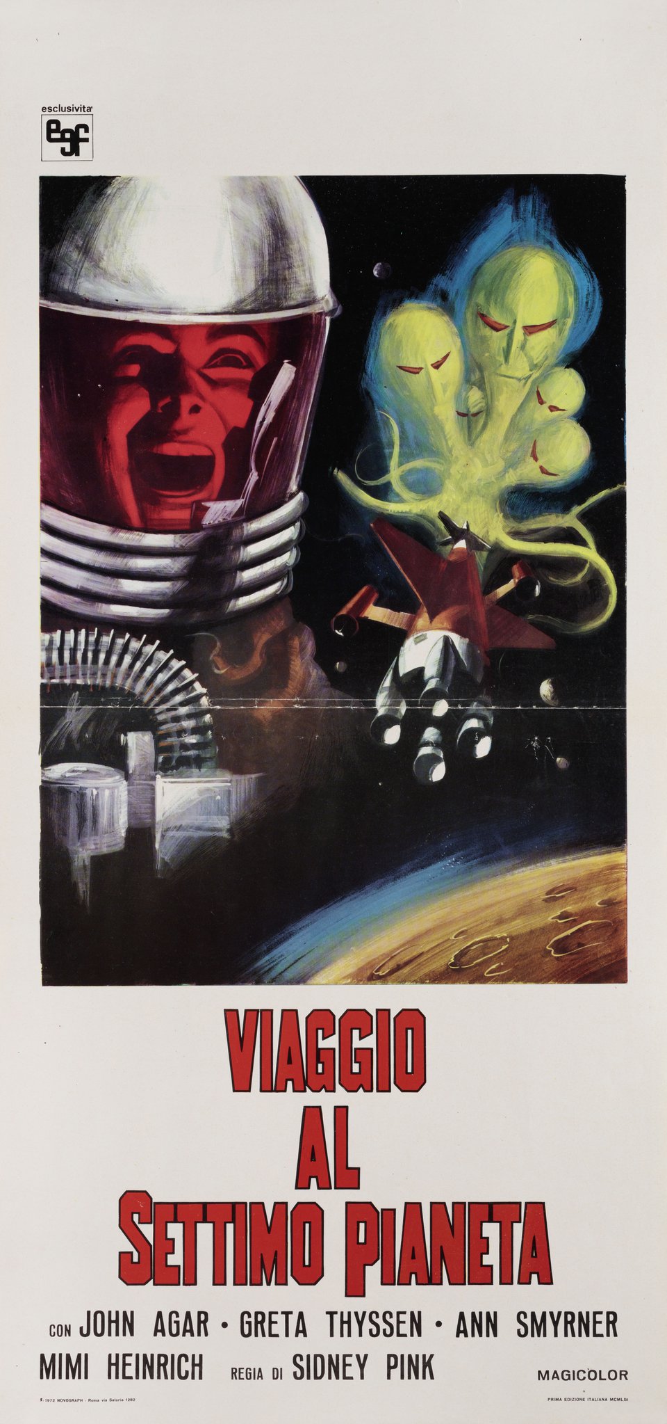Journey to the Seventh Planet Original R1972 Italian Locandina Movie Poster