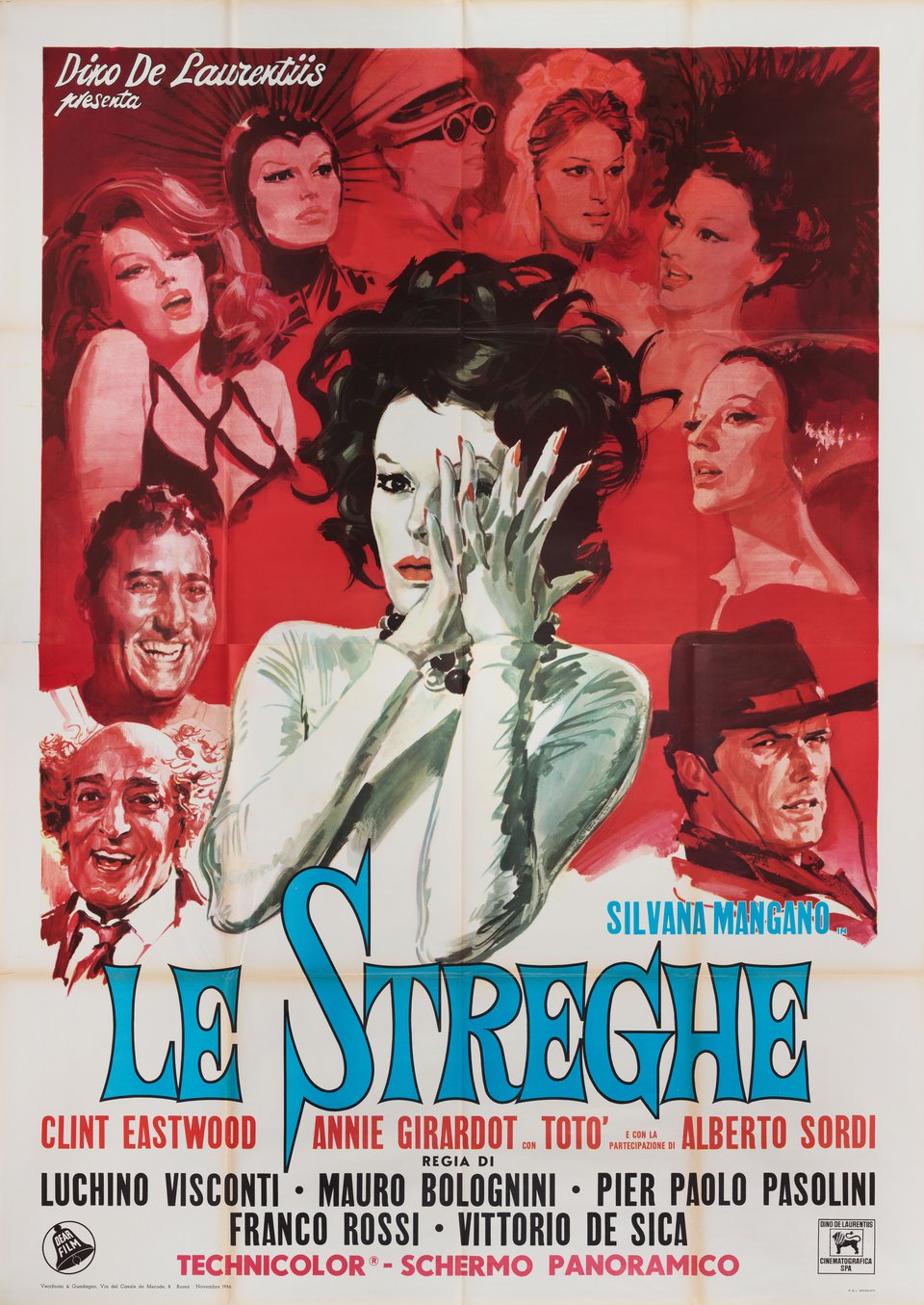 The Witches Original 1967 Italian Quattro Foglio Movie Poster