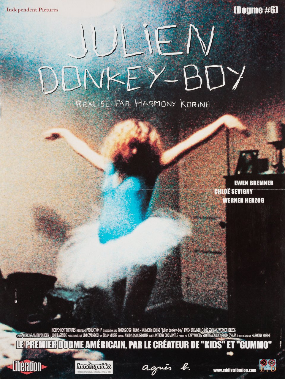Julien Donkey-Boy Original 1999 French Petite Movie Poster