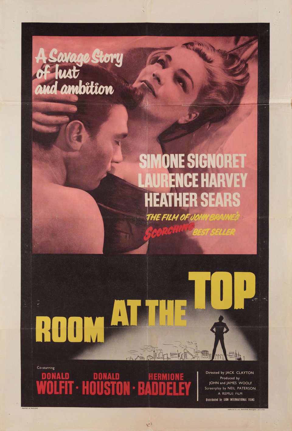 Room at the Top Original 1959 British One Sheet Movie Poster
