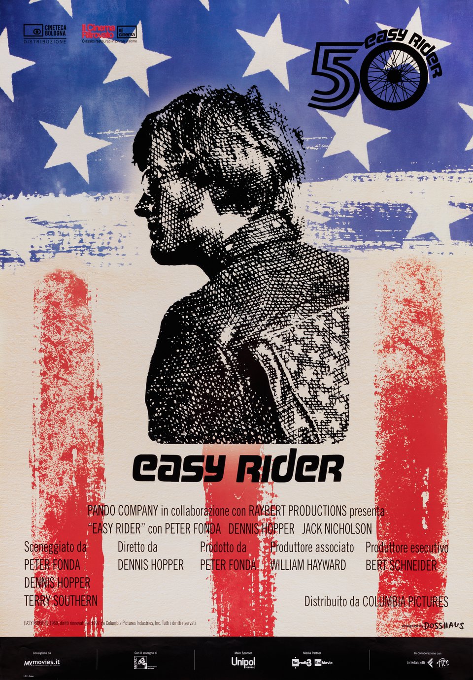 Easy Rider Movie Poster – 24x36 One Sheet Reprint, Vintage Style