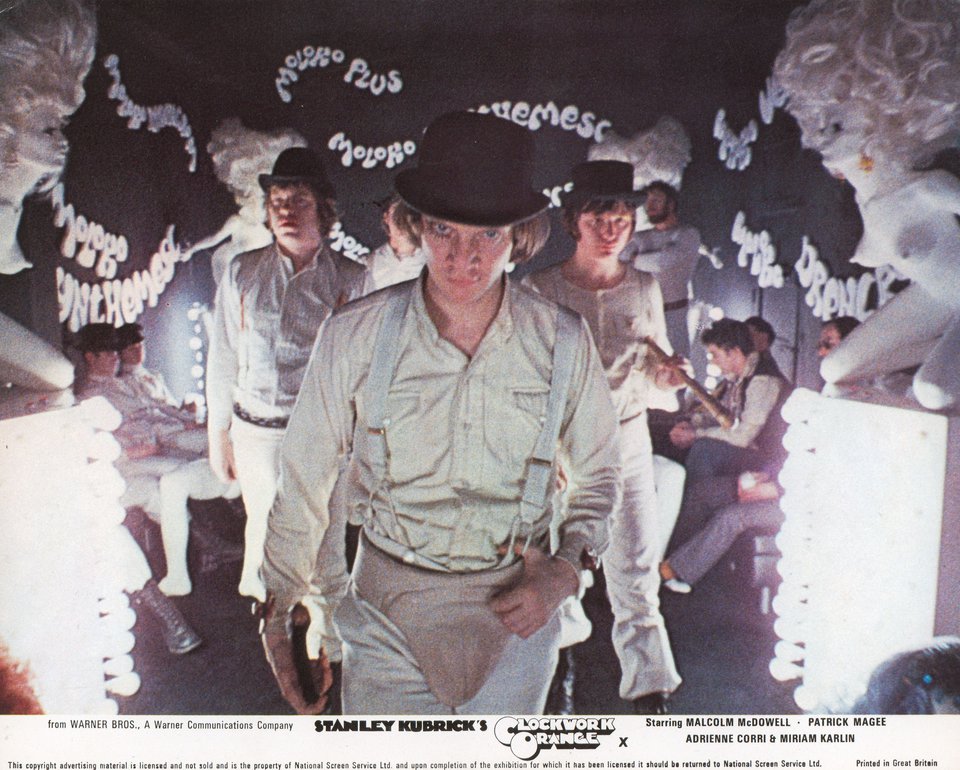 A Clockwork Orange Original 1972 British Front of House Card