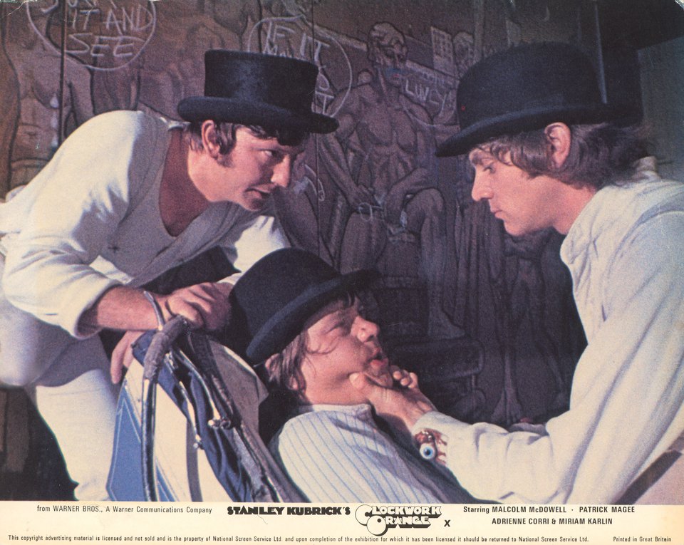 A Clockwork Orange Original 1972 British Front of House Card
