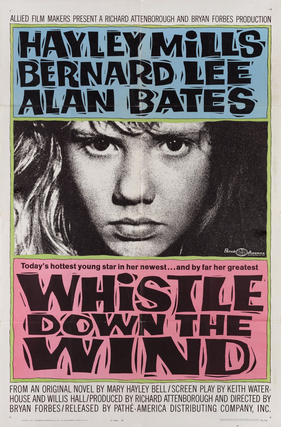 Whistle Down the Wind Original 1961 U.S. One Sheet Movie Poster