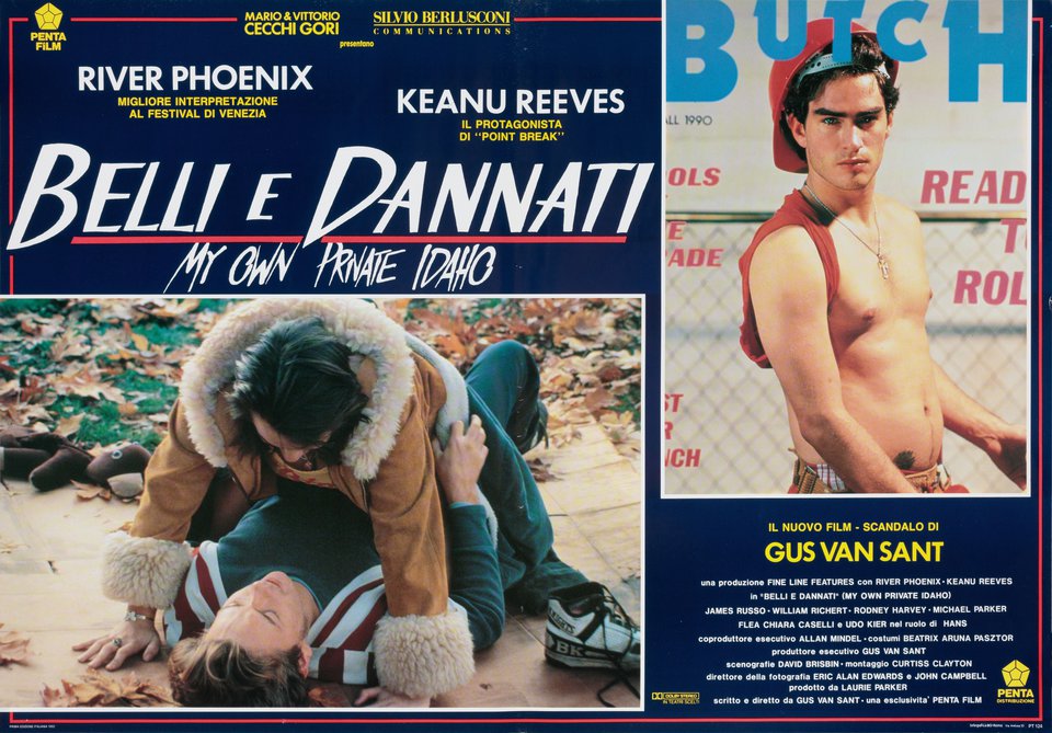 My Own Private Idaho Original 1992 Italian Fotobusta Movie Poster