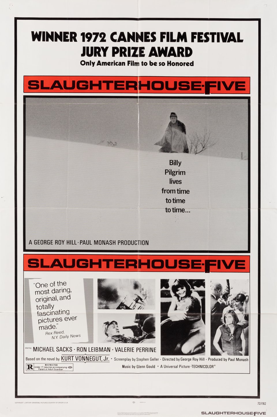 Slaughterhouse-Five Original 1972 U.S. One Sheet Movie Poster