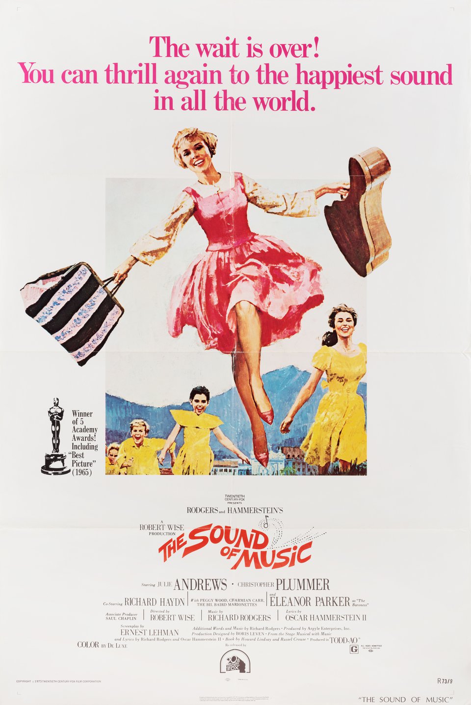 The Sound of Music Original R1973 U.S. One Sheet Movie Poster