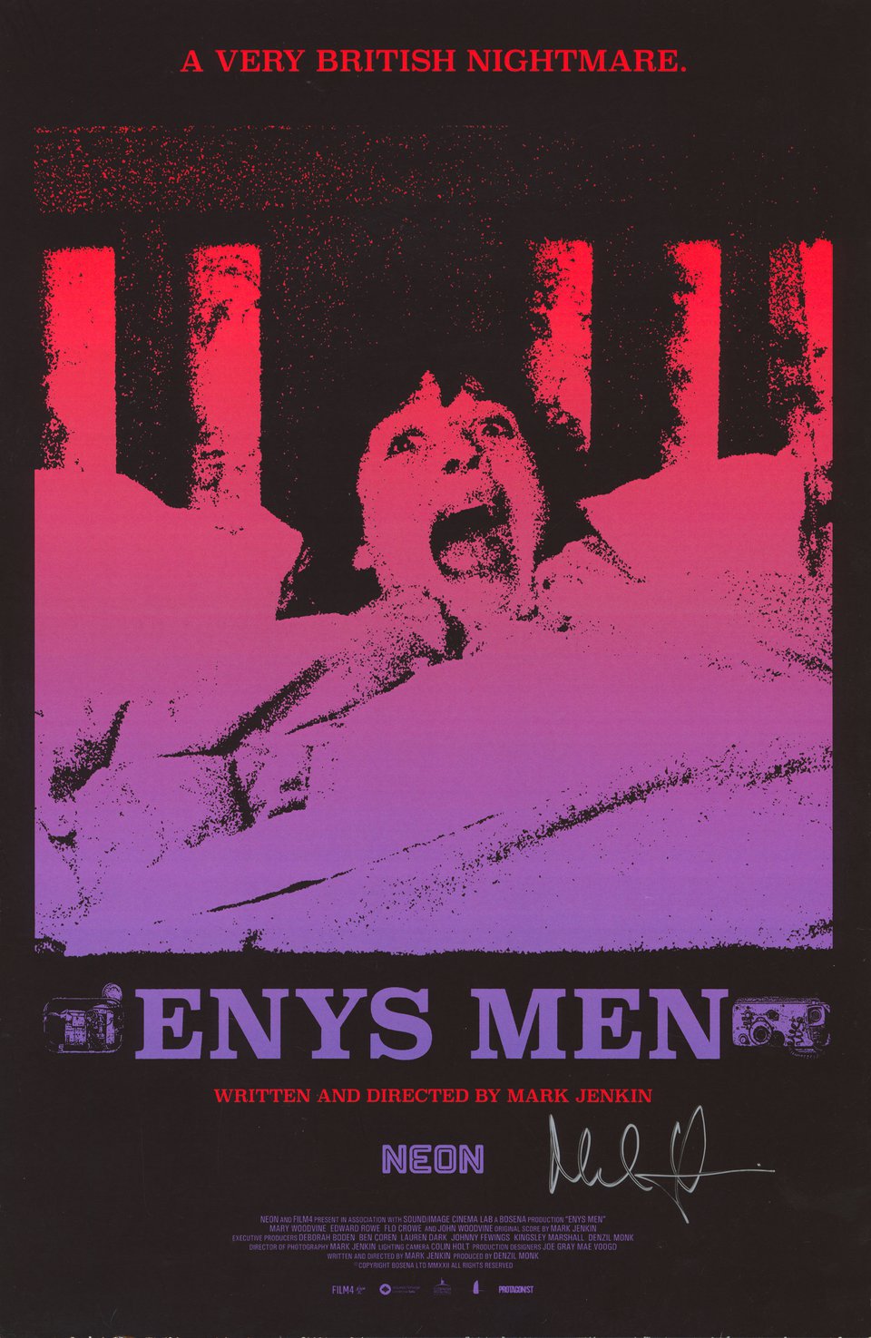 Enys Men Original 2023 U.S. Mini Movie Poster Signed by Mark Jenkin