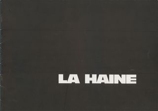 La Haine Original 1995 French Movie Program Alternate Image