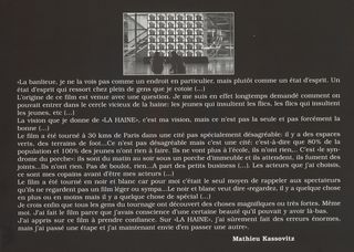 La Haine Original 1995 French Movie Program Alternate Image