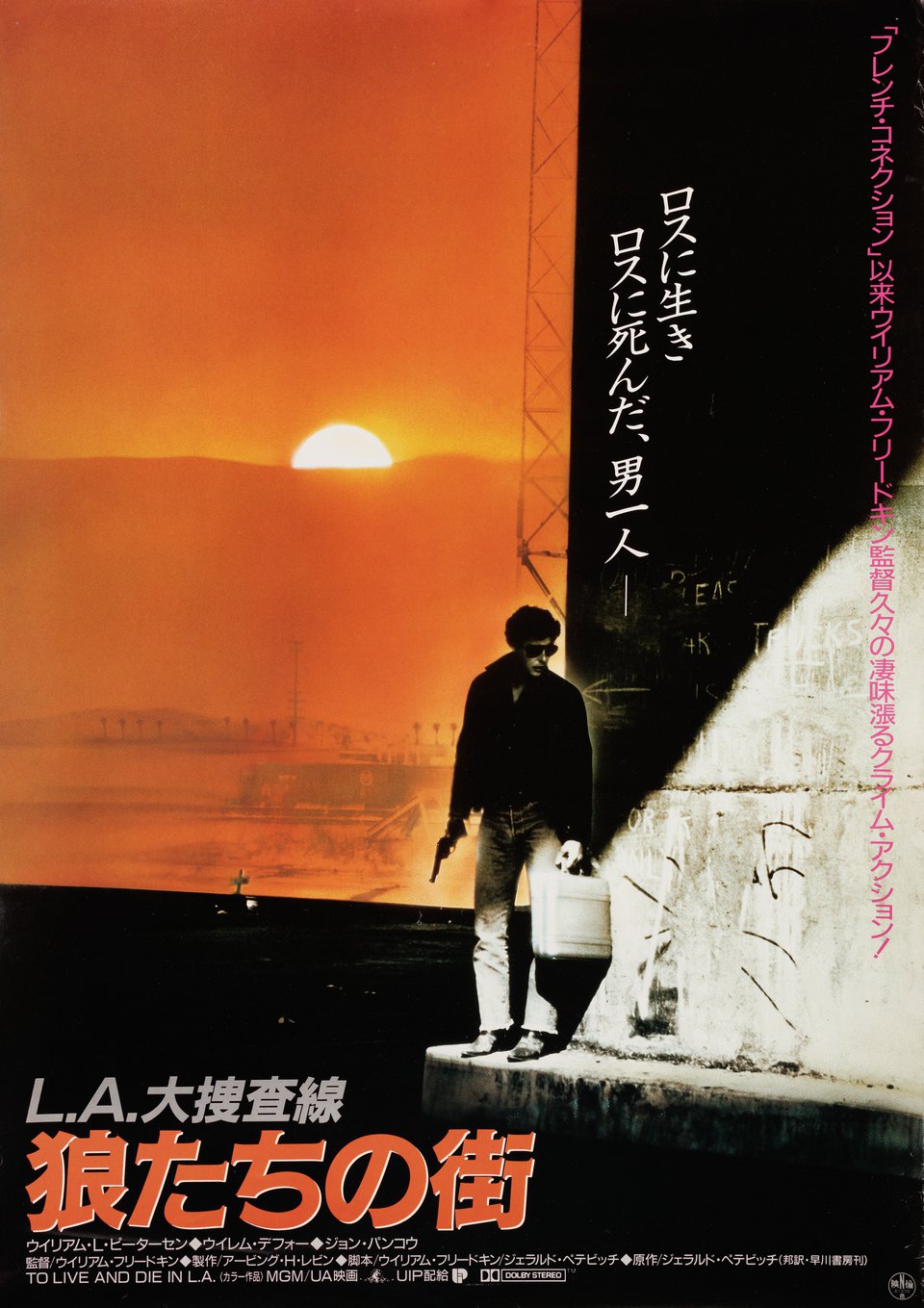 To Live and Die in L.A. Original 1985 Japanese B2 Movie Poster