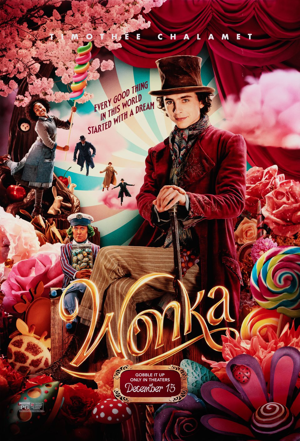 Wonka Original 2024 U.S. One Sheet Movie Poster