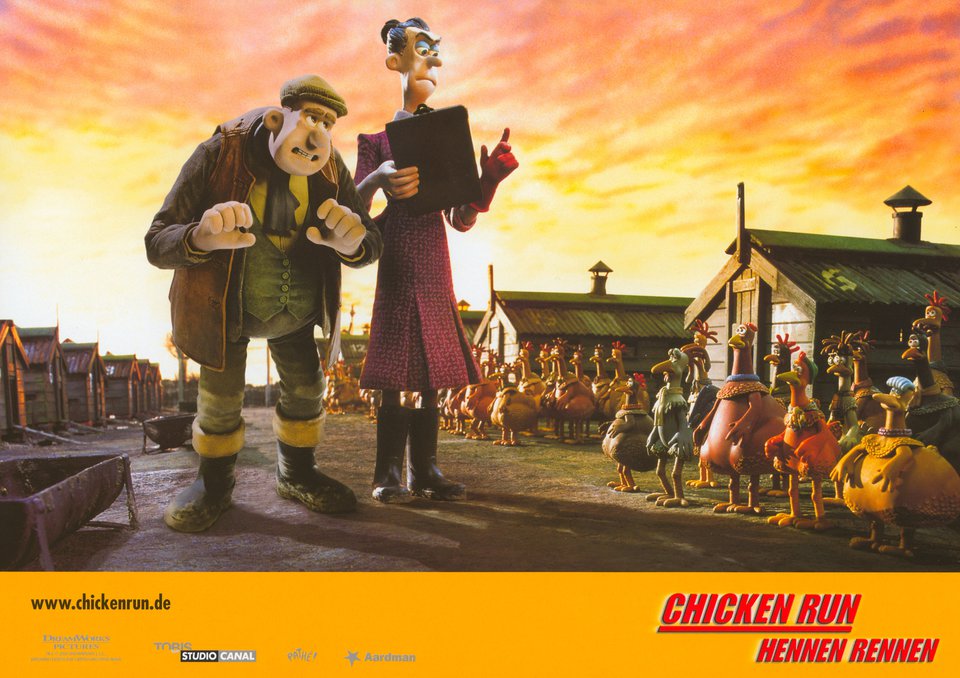 Chicken Run Original 2000 German Scene Card