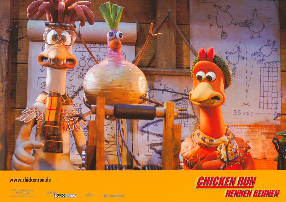 Chicken Run Original 2000 German Scene Card