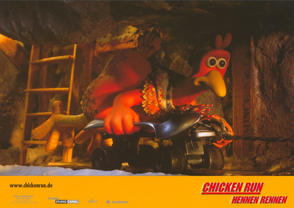 Chicken Run Original 2000 German Scene Card
