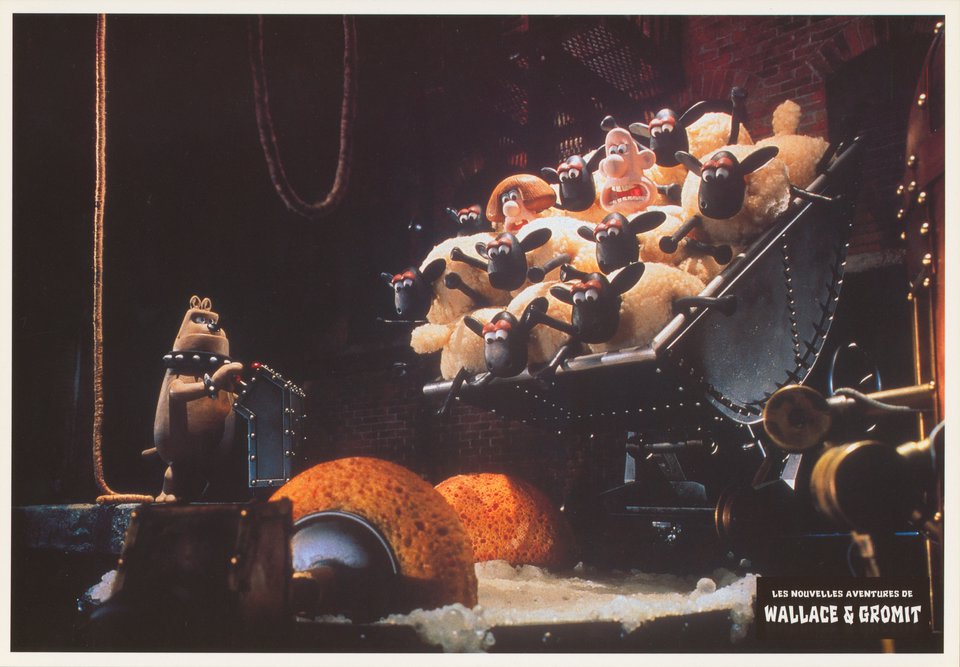 Wallace and Gromit: A Close Shave Original 1996 French Scene Card