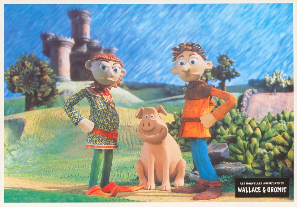 Wat's Pig Original 1996 French Scene Card