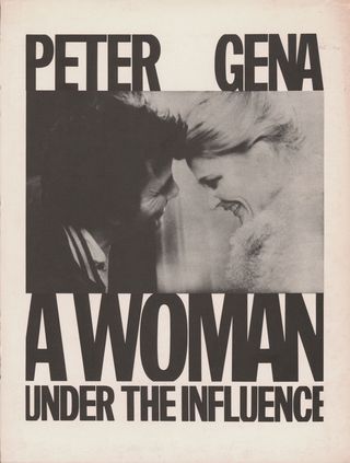 A Woman Under the Influence Original 1974 U.S. Press Kit Alternate Image