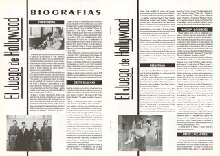 The Player Original 1992 Spanish Movie Program Alternate Image
