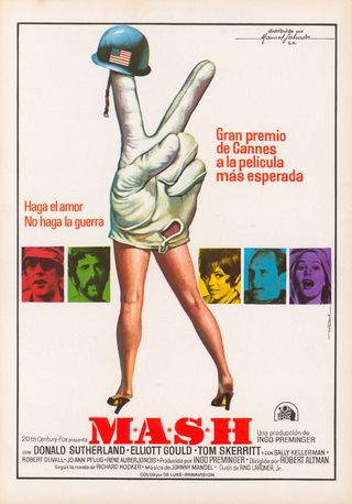 MASH Original 1970 Spanish Screening Movie Program Alternate Image