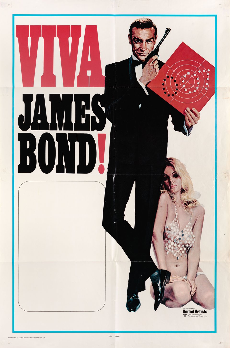 VIVA JAMES BOND Original 1970 U.S. One Sheet Poster