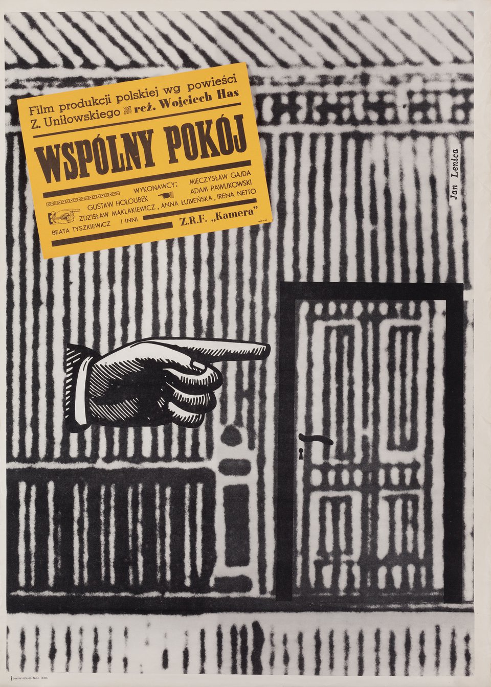 One Room Tenants Original 1960 Polish A1 Movie Poster