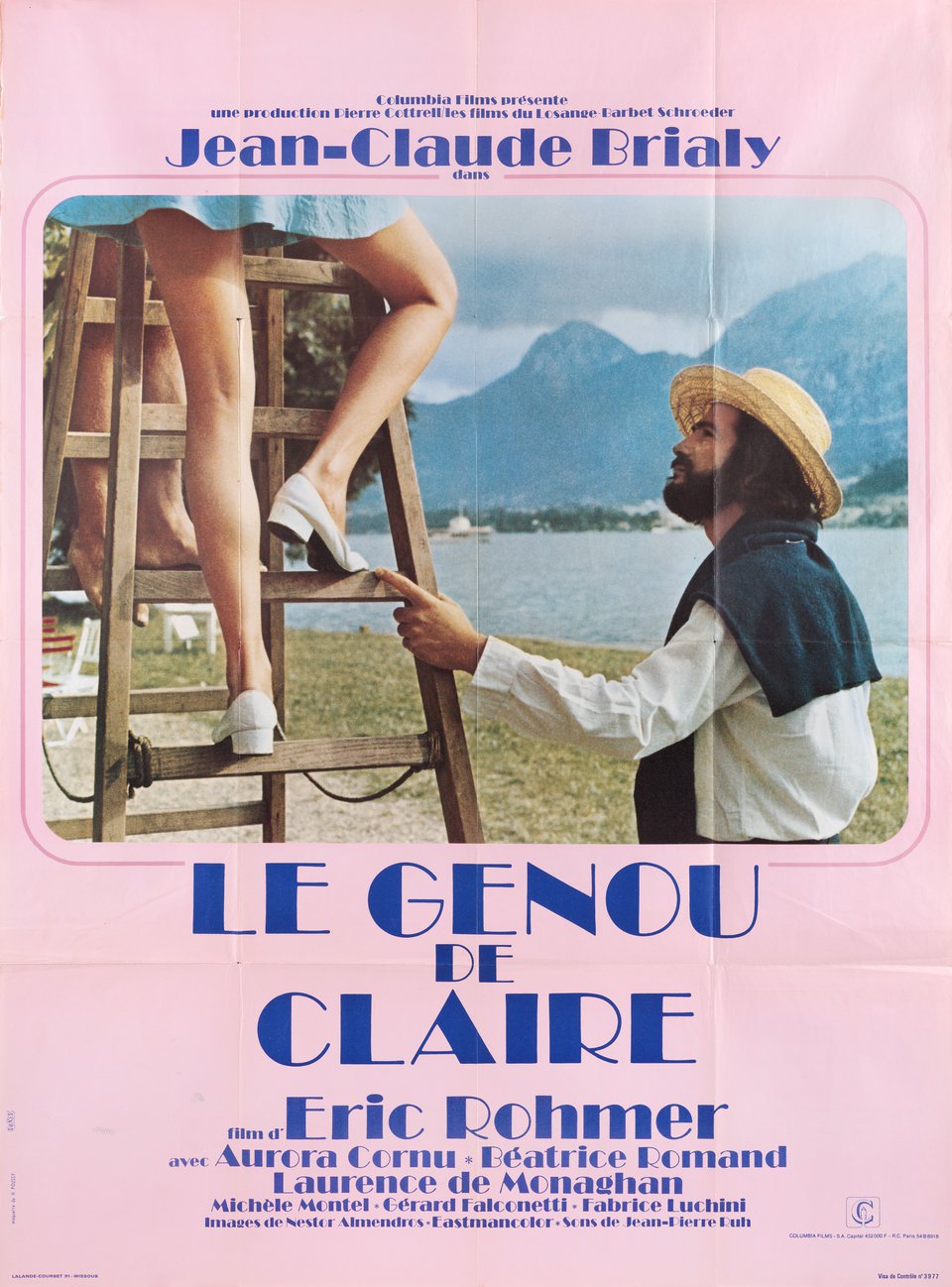Claire's Knee Original 1971 French Grande Movie Poster