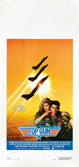 映画 トップガン1986年　ポスター Yahoo!オークション - 「トップガン」(1986) 映画ポスターUSA版