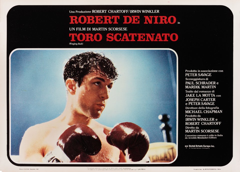 Raging Bull Original 1981 Italian Fotobusta Movie Poster