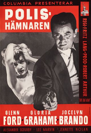 The Big Heat Original 1953 Swedish B1 Movie Poster