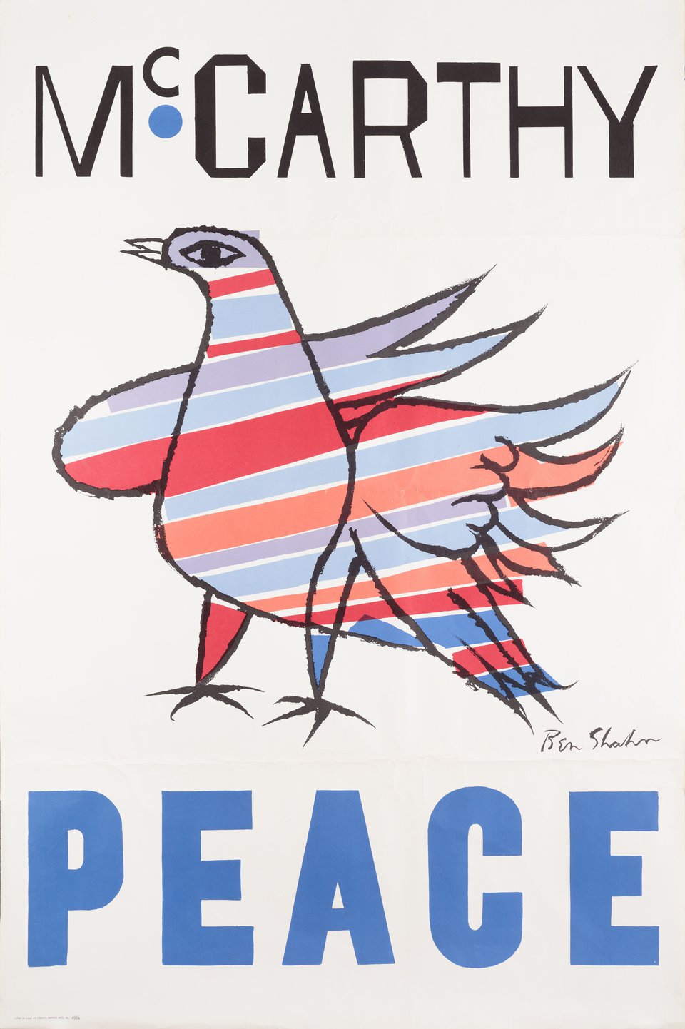 McCarthy Peace Original 1968 U.S. Poster