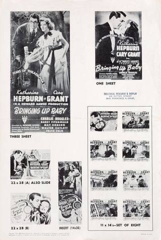 Bringing Up Baby Original R1941 U.S. Movie Pressbook Alternate Image