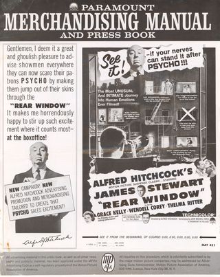 Rear Window Original R1962 U.S. Movie Pressbook Alternate Image