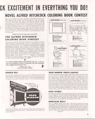 Rear Window Original R1962 U.S. Movie Pressbook Alternate Image