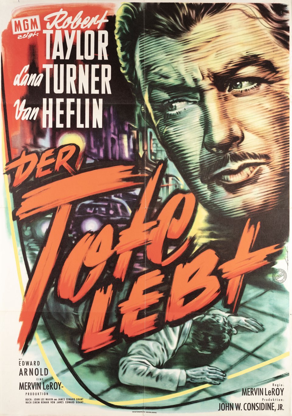 Johnny Eager Original 1956 German A1 Movie Poster