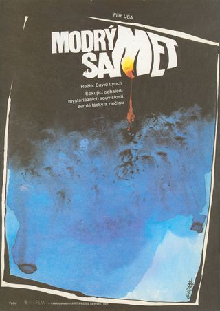 Blue Velvet Original 1991 Czech A3 Movie Poster