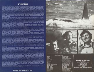 Jaws Original 1975 French Movie Herald Alternate Image