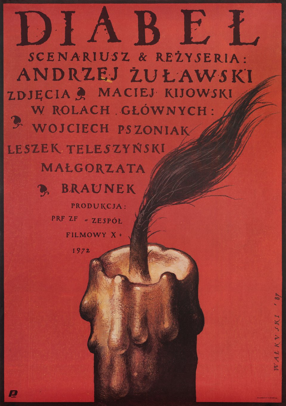 The Devil Original 1987 Polish B1 Movie Poster