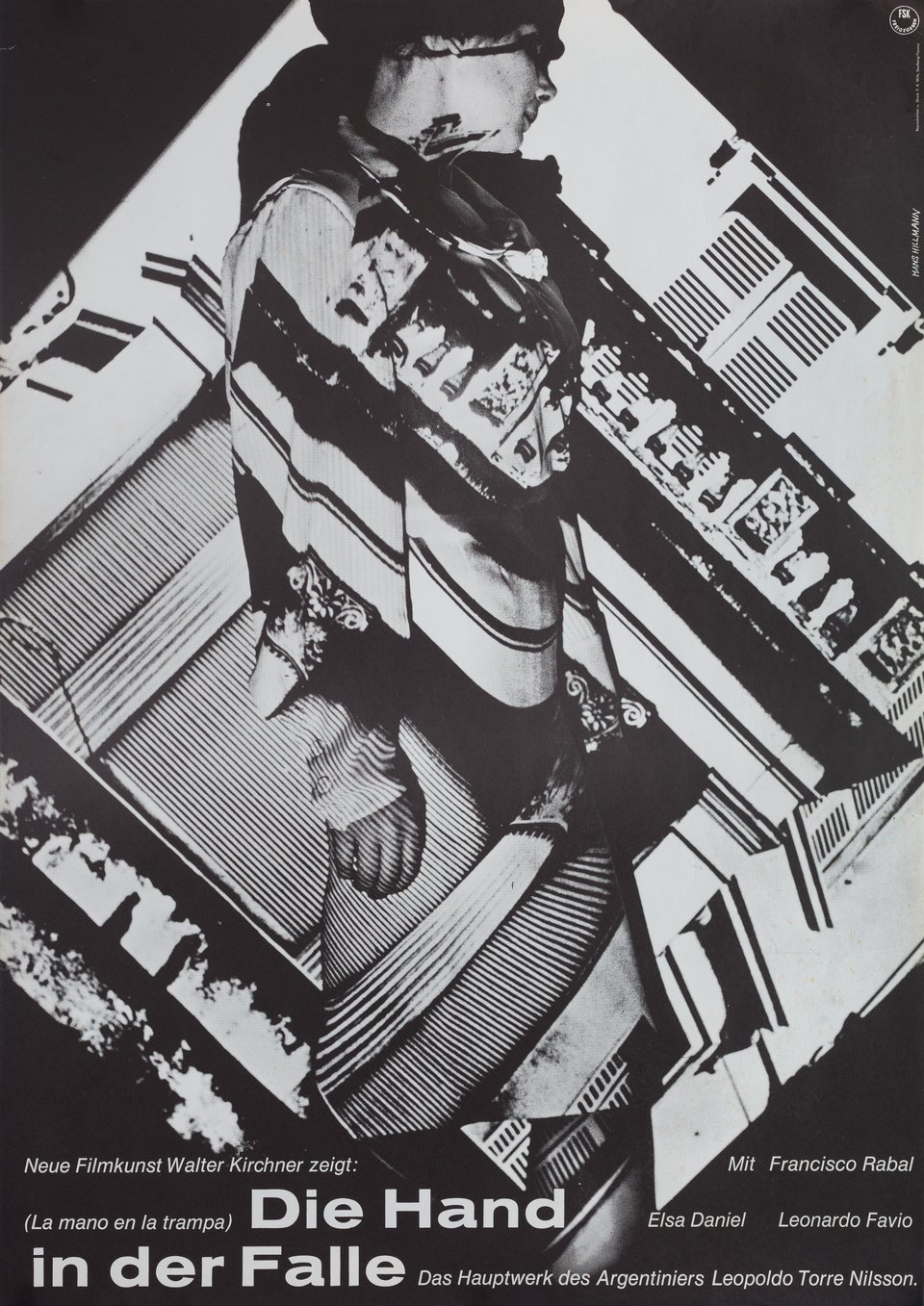 The Hand in the Trap Original 1966 German A1 Movie Poster