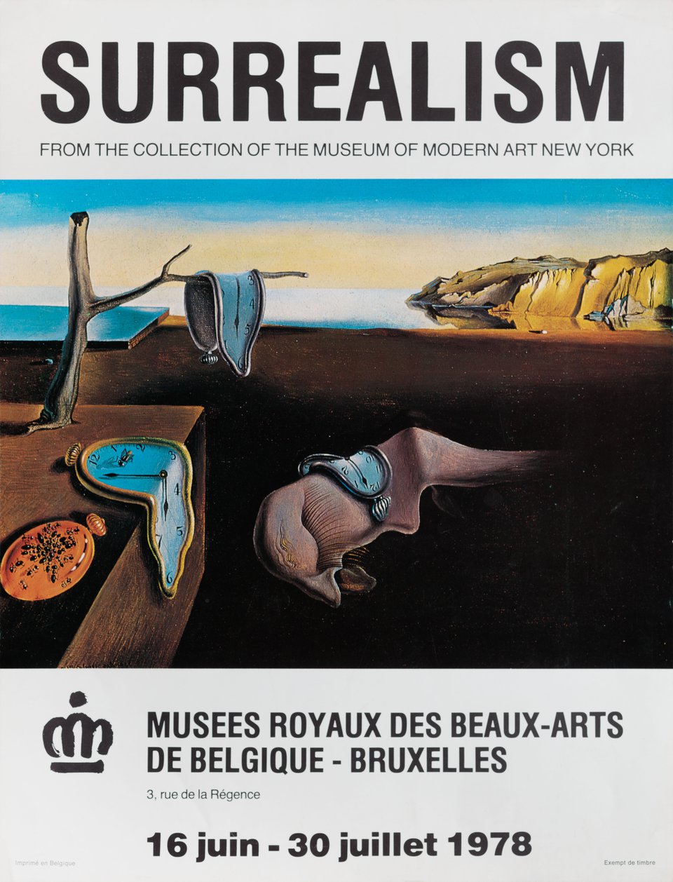 Surrealism Original 1978 Belgian B3 Poster