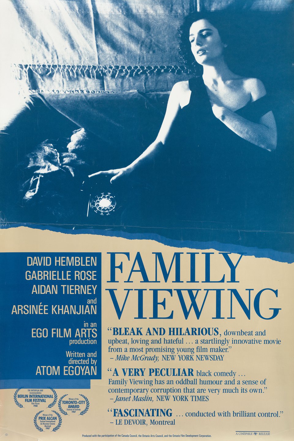 Family Viewing Original 1987 U.S. Movie Poster